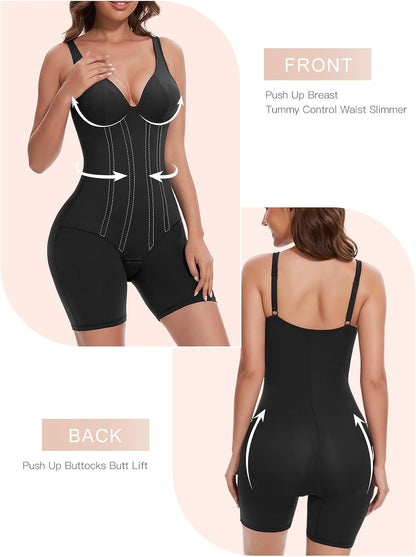Women's V-Neck Shapewear Bodysuit
