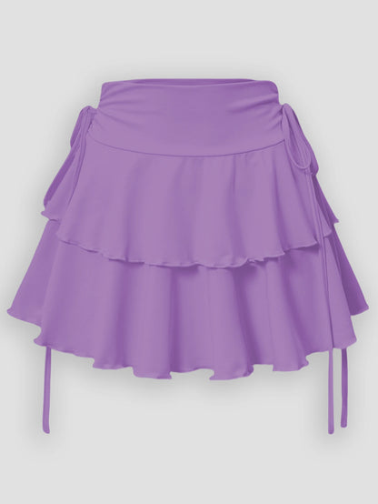 Women's Summer Solid Color High Waist Slim Fit Elastic Waist Short Skirt - Versatile Outdoor Fashion, In Stock