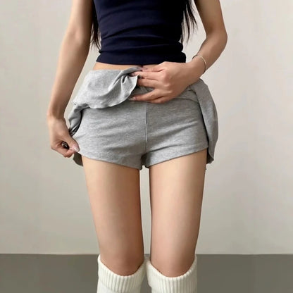 Women's High Waist Ruched Sports Skirt