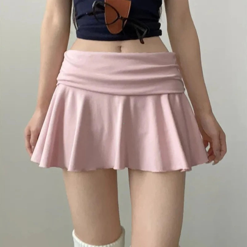 Women's High Waist Ruched Sports Skirt