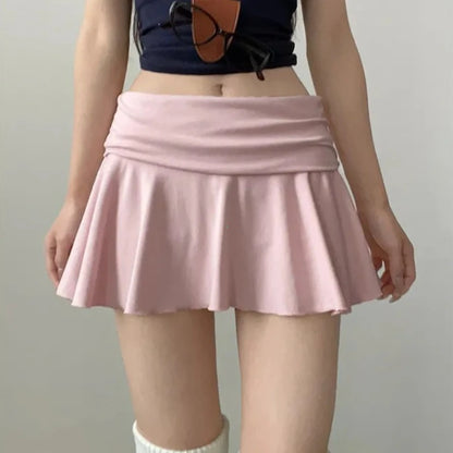Women's High Waist Ruched Sports Skirt