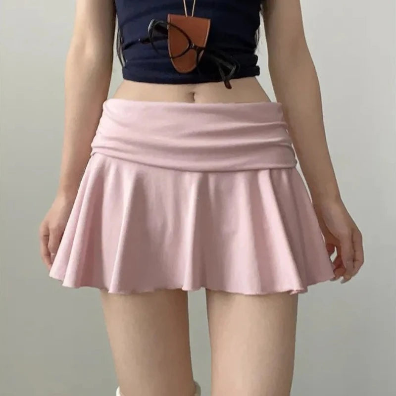 Women's High Waist Ruched Sports Skirt