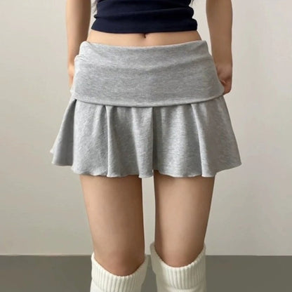 Women's High Waist Ruched Sports Skirt