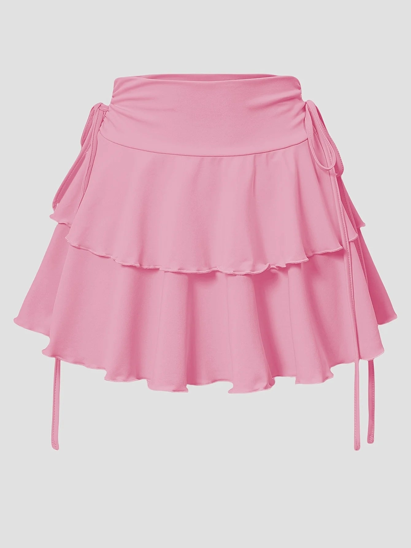 Women's Summer Solid Color High Waist Slim Fit Elastic Waist Short Skirt - Versatile Outdoor Fashion, In Stock