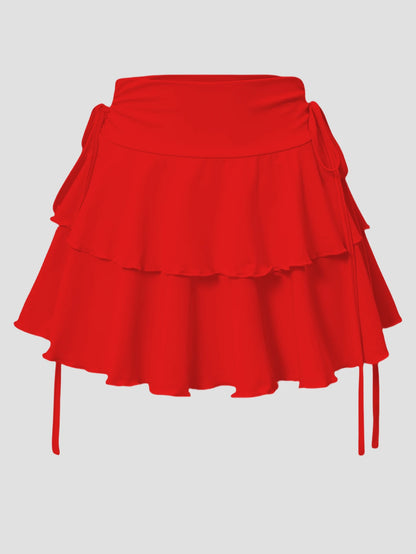 Women's Summer Solid Color High Waist Slim Fit Elastic Waist Short Skirt - Versatile Outdoor Fashion, In Stock