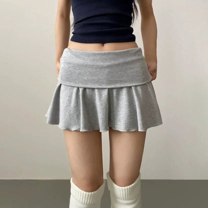 Women's High Waist Ruched Sports Skirt