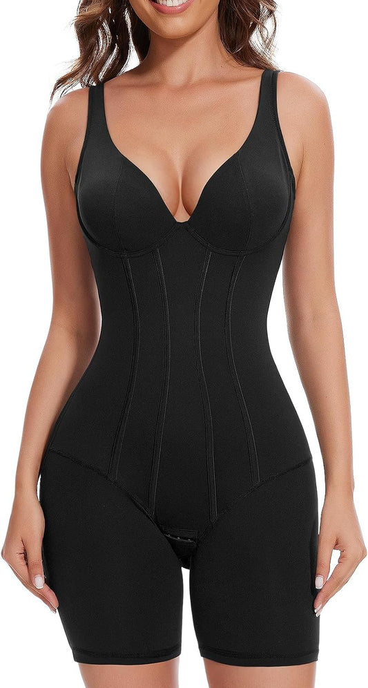 Women's V-Neck Shapewear Bodysuit